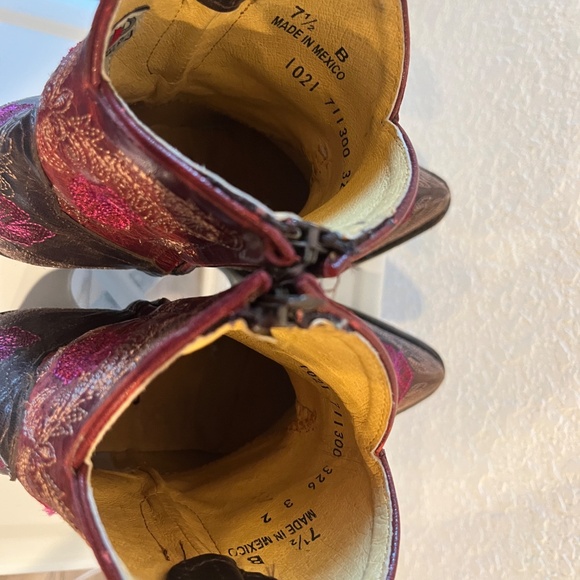 Old Gringo Yippee Ki Yay Laurel zip ankle boots  7.5 - Picture 8 of 8